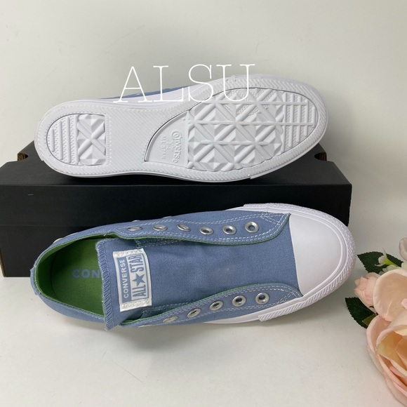 🌸Sale🌸 Converse Ctas Slip Canvas Indigo Fog Low Top Women's Size 6 164305C - Picture 7 of 7